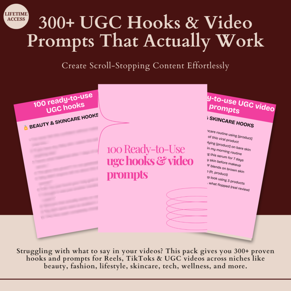 300+ UGC Hooks & Video Prompts That Actually Work