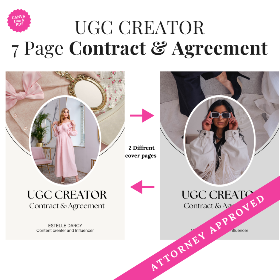 UGC Creator 7-Page Contract & Agreement – Protect Your Work & Get Paid