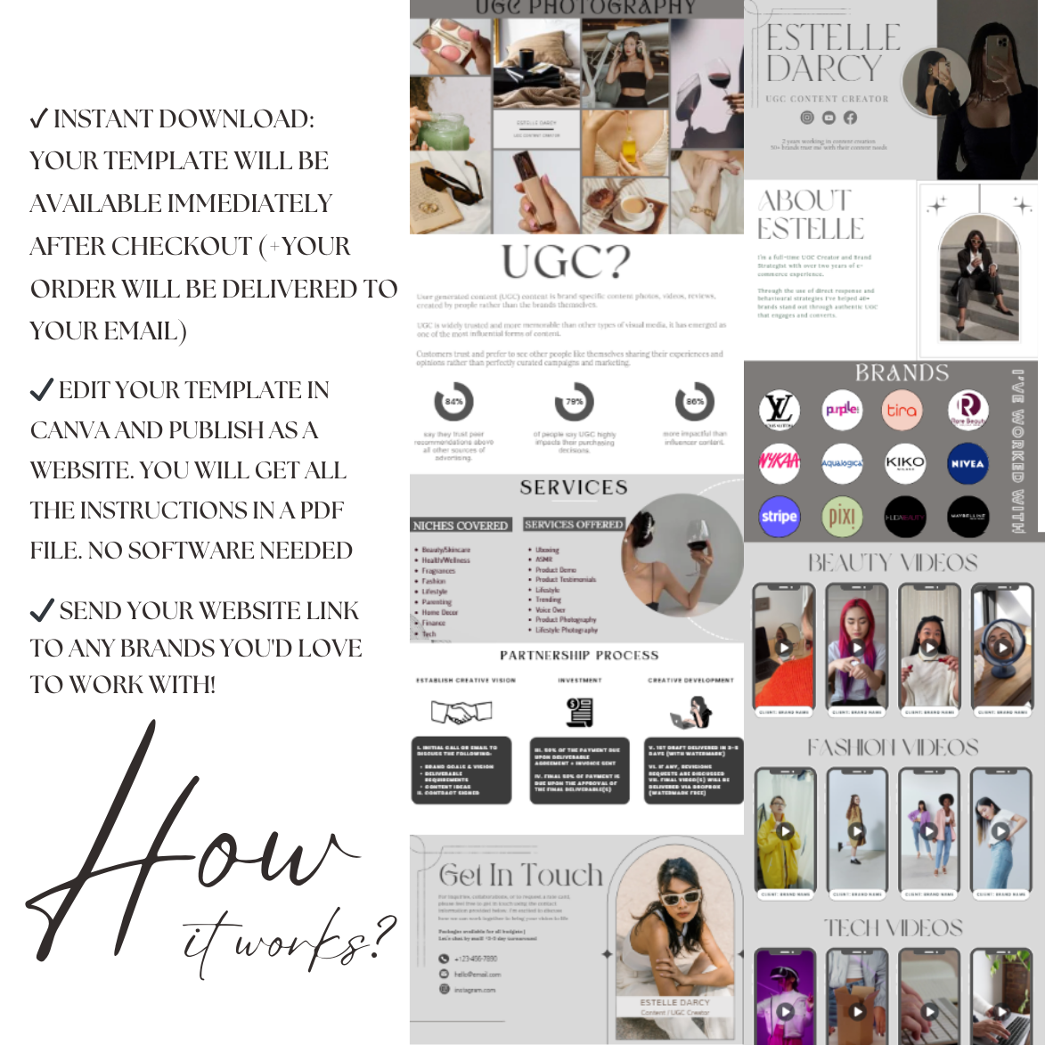 UGC Portfolio Website Template –Dark Aesthetic - Image 5