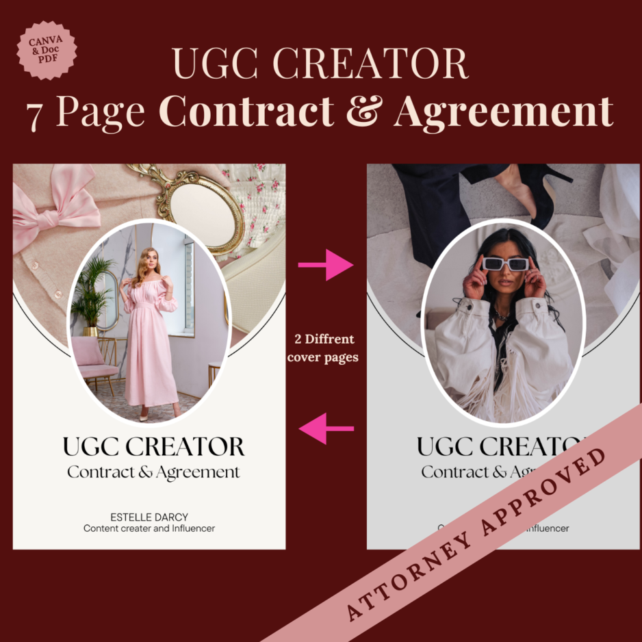 UGC Creator Legal Contract Template
